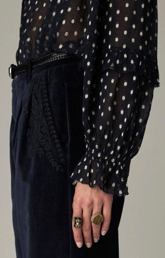 Maison Hotel,Simona Blouse Sienna Navy [2]