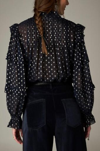 Maison Hotel,Simona Blouse Sienna Navy [3]