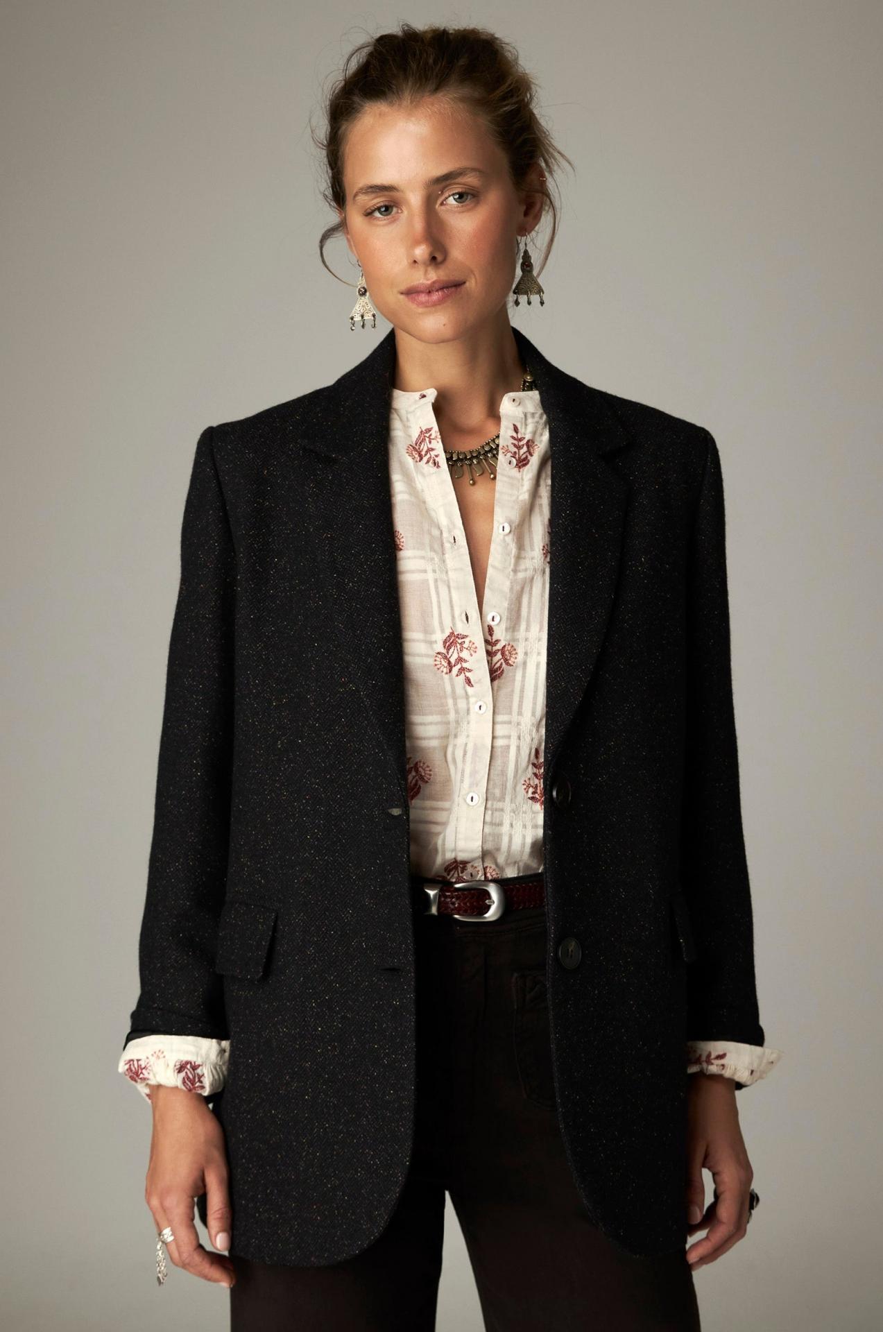 Maison Hotel,Camarón Blazer Stardust Tweed