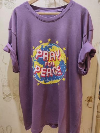 Brewster,PEACE TARENTINO Teeshirt short sleeves,camiseta  peace color uva [0]