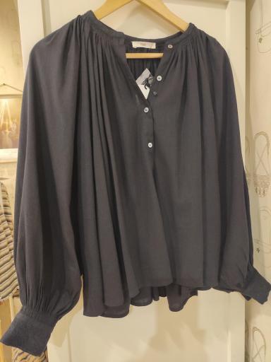 Hod París,Blouse Naila unie negro 