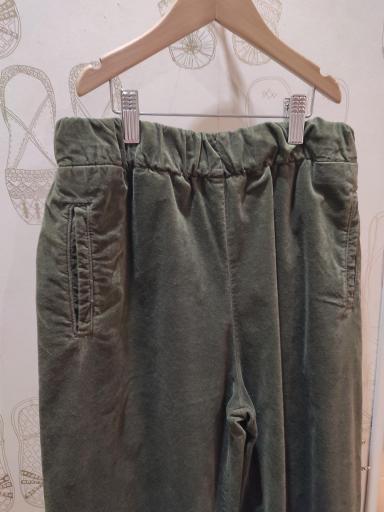 Hod París,JIMMY velours lisse PANTALON HOD verde [1]