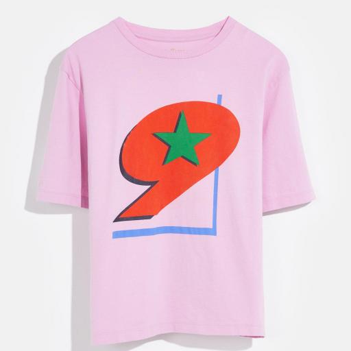 Bellerose,MILLOW32 Camiseta rosa print 9 [0]
