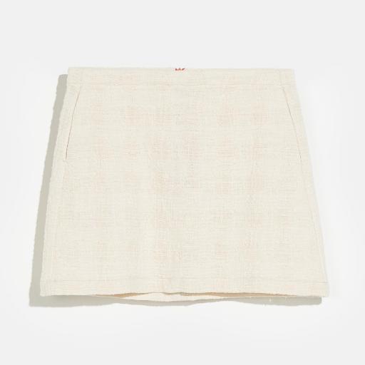 Bellerose,PARISE41 F2360 SKIRTS,Mini falda color beige 