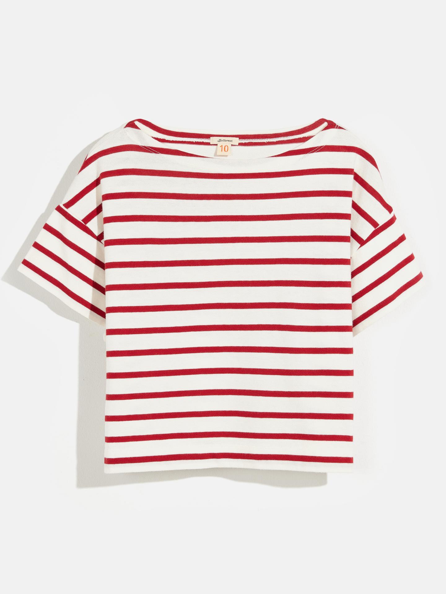 Bellerose,VASSY41,Camiseta rayas roja