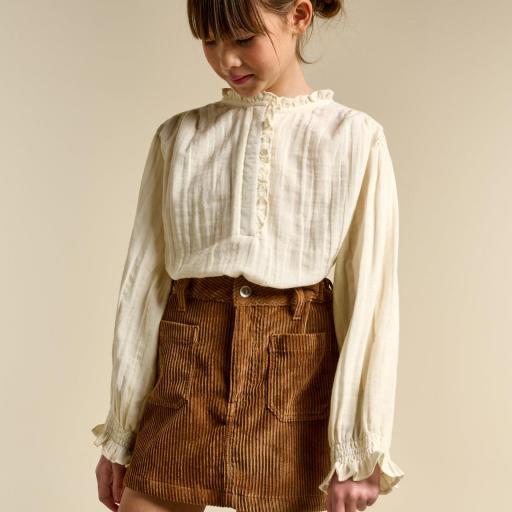 Bellerose,Mini falda en pana marrón  [1]