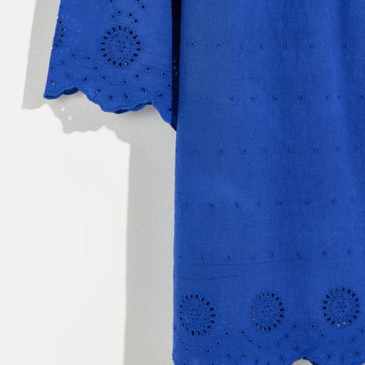 Bellerose,HEMLOCK P1687 DRESSES,Vestido azul brocado [3]