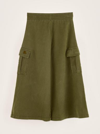 Bellerose,Falda en felpa verde kaki  [3]