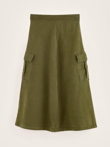 Bellerose,Falda en felpa verde kaki  [2]