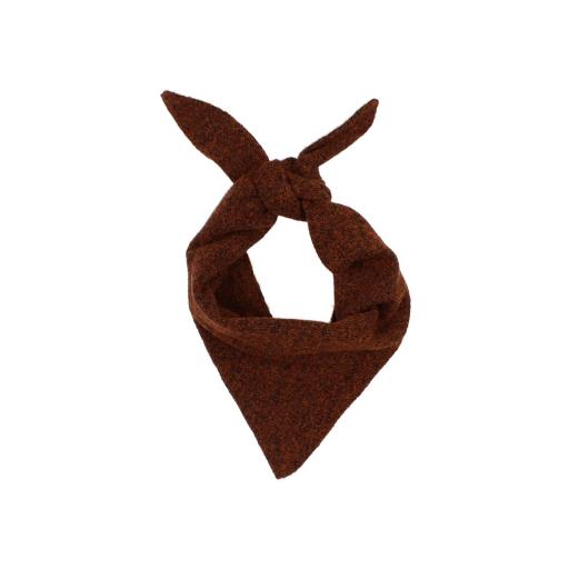 Búho Barcelona,MELANGE SCARF,color brownie 