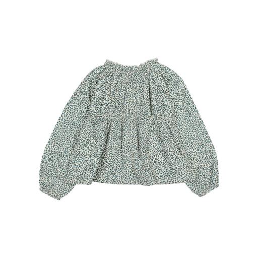 Búho Barcelona,SPECKLE BLOUSE, Alpine Green  [2]