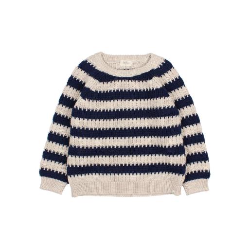 Búho Barcelona,STRIPES JUMPER,color navy 