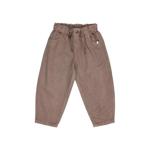 Búho Barcelona,TWILL GIRLY PANTS,color taupe