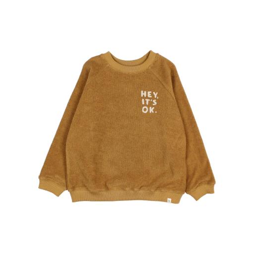 Búho Barcelona,TERRY SWEATSHIRT,color ocre