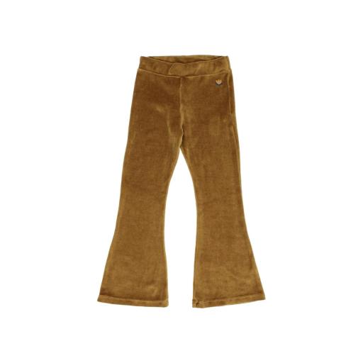 Búho Barcelona,VELVET LEGGING FLARE,color ocre