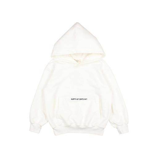 Búho Barcelona,FLEECE HOODIE,blanca