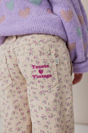 Tocoto Vintage, Pantalón beige flores [0]