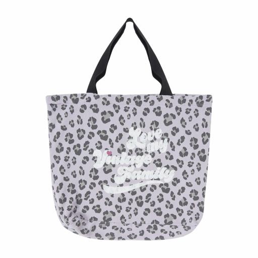 Tocoto Vintage,BOLSA FELPA ANIMAL PRINT malva