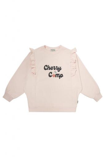 Tocoto Vintage,SUDADERA NIÑA " CHERRY CAMP",rosa