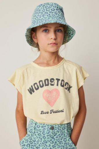 Tocoto Vintage,CAMISETA SIN MANGAS "WOODSTOCK MEMORIES" , amarillo  [2]