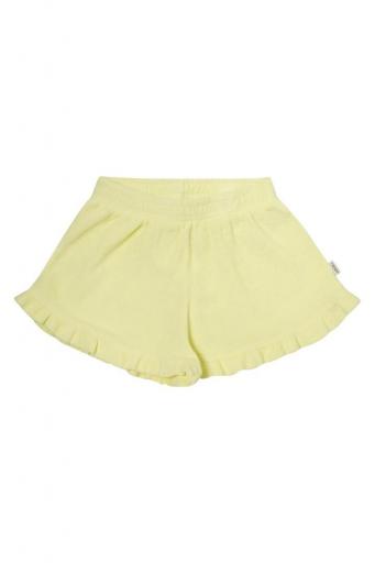 Tocoto Vintage,SHORTS VOLANTES RIZO LISO, amarillo 