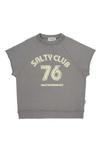 Tocoto Vintage,SUDADERA "SALTY CLUB" SIN MANGAS ,gris