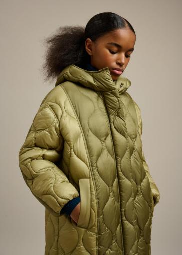 Bellerose,HARPERS42 P1403 COATS,Abrigo verde acolchado  [1]