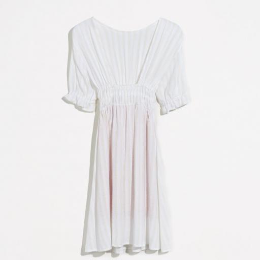 Bellerose, PANNA DRESSES,Vestido blanco escote espalda [2]