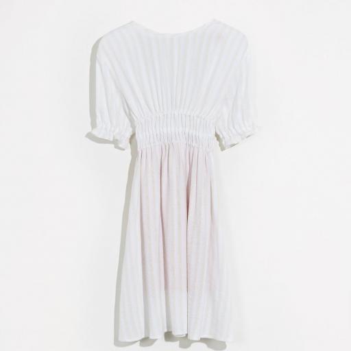 Bellerose, PANNA DRESSES,Vestido blanco escote espalda
