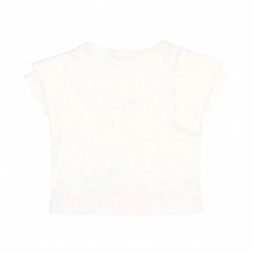 Búho,Camiseta algodón ecru [1]