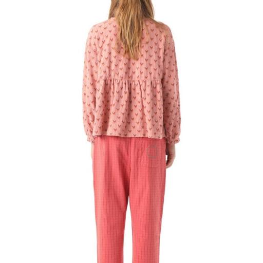 Piupiuchick,Blusa en algodón rosa print flechas [3]