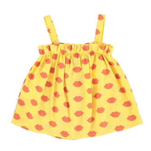 Piupiuchick,TOP STRAPS YELLOW RED LIPS,Top amarillo labios rojos [1]