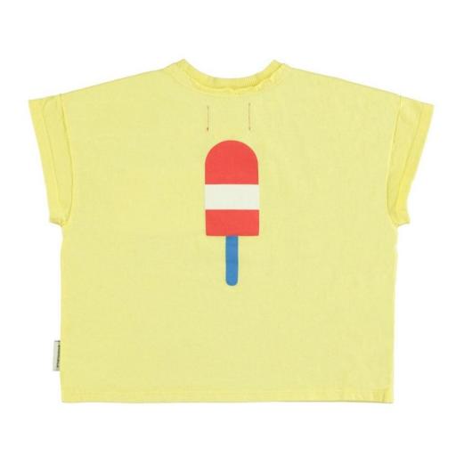 Piupiuchick,TSHIRT YELLOW ICE CREAM PRINT,Camiseta amarilla print helado [1]
