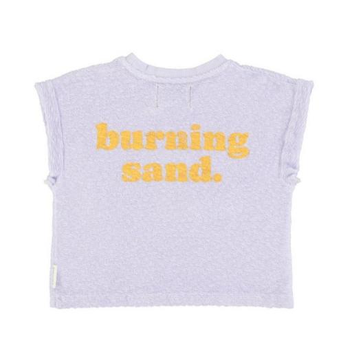 Piupiuchick,TSHIRT LAVENDER BURNING SAND,Camiseta lavanda print  [1]