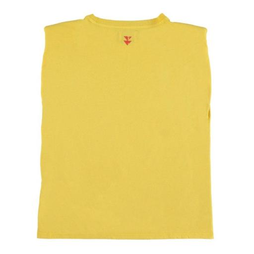 Sisters Department, Camiseta amarilla hombreras print BABY NEEDS SUMMER [3]