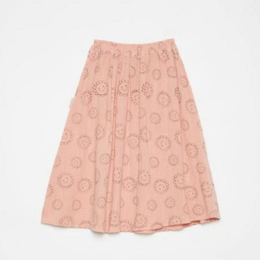 Weekend House,Flowers all over long  skirt,Falda midi rosa print flores  [1]
