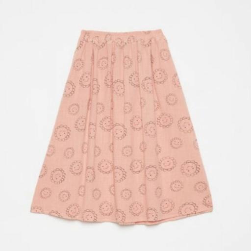 Weekend House,Flowers all over long  skirt,Falda midi rosa print flores  [0]