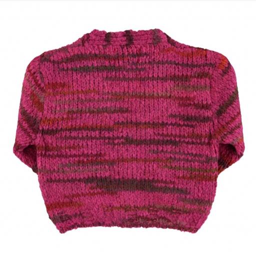 Piupiuchick,Knitted cardigan | Multicolor fuschia, Chaqueta multicolor fucsia [1]