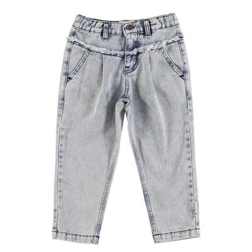 Piupiuchick,Mom fit trousers | Washed light blue, Pantalón en denim lavado 