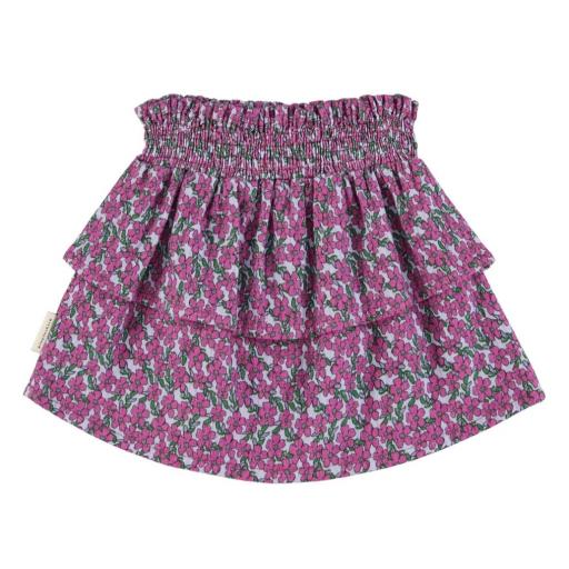 Piupiuchick,Short skirt | Magenta flowers, Minifalda flores [1]