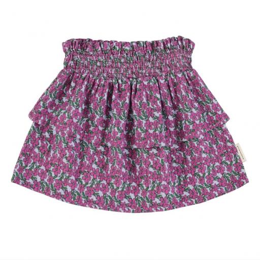 Piupiuchick,Short skirt | Magenta flowers, Minifalda flores