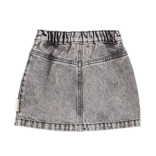 Piupiuchick,Short skirt | Washed black denim,Falda en denim negro lavado  [1]