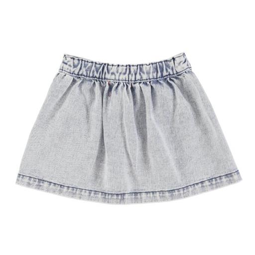 Piupiuchick,Short skirt | Washed light blue, Minifalda en denim lavado [1]