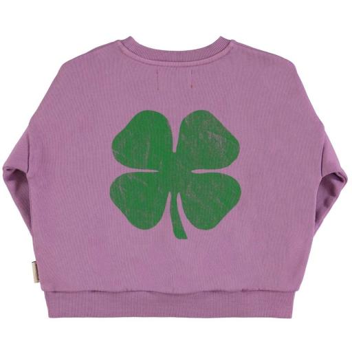 Piupiuchick,Sweatshirt | Mauve w/ "lucky luke" print,Sudadera trébol  [1]