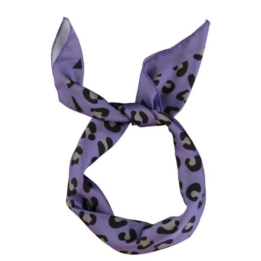 Piupiuchick,Silky bandana/scarf | Purple w/ animal print, Pañuelo malva animal print  [1]