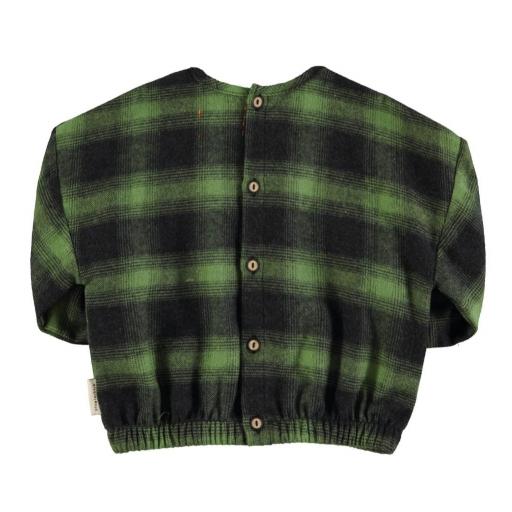 Piupiuchick,Flannel blouse | Green & black checkered,Blusa cuadros verde [1]