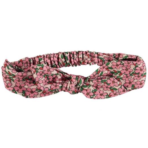 Piupiuchick,Headband w/ bow | Pink flowers,Diadema flores rosas [1]