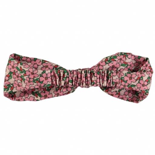 Piupiuchick,Headband w/ bow | Pink flowers,Diadema flores rosas