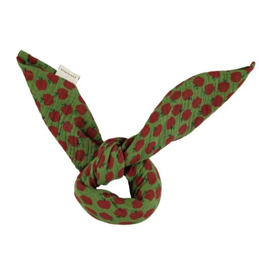 Piupiuchick,Bandana | Olive green w/ red apples,Bandana manzanas verde