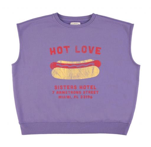 Sisters Department,Sudadera sin mangas print HOT DOG [0]